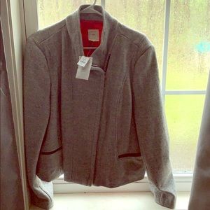 GAP NWT Gray Moto Jacket